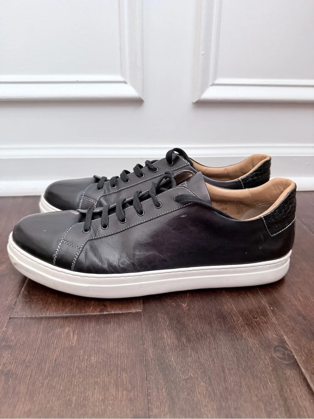 Hideoki Bespoke men sneakers black Italy 12